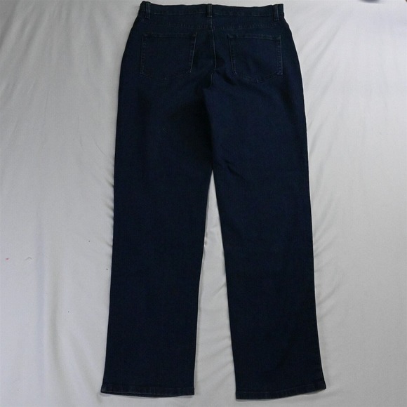 Gloria Vanderbilt 14 Amanda Trouser Dark Wash Stretch Denim Jeans - Picture 5 of 5